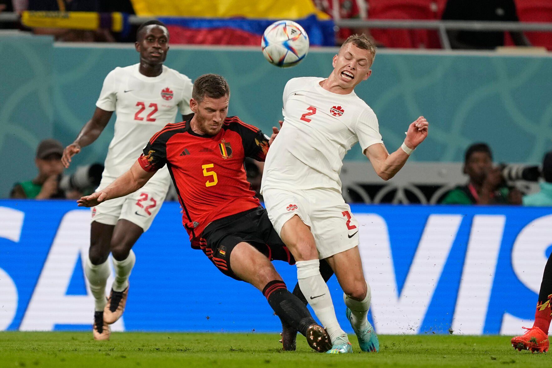 APTOPIX WCup Belgium Canada Soccer